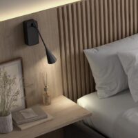 Bover Skybell Plus A/01 Wandleuchte in Schwarz
