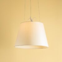 Artemide Tolomeo Mega Suspension Pendelleuchte Schirm Pergament