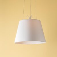 Artemide Tolomeo Mega Suspension Pendelleuchte Schirm Seiden Satin