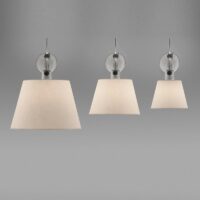 Artemide Tolomeo Parete Diffusore Wandleuchte Pergament Schirm