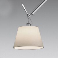 Artemide Tolomeo Mega Table Schwarz Tischleuchte mit Tischklemme Pergamentschirm