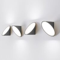 Axolight Orchid LED-Wandleuchte Anthrazit