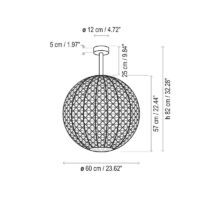 Bover Nans Sphere PF/60 LED-Deckenleuchte Outdoor – Bild 7