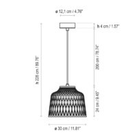 Bover Soft S/30 Outddor Pendelleuchte – Bild 5