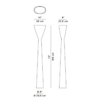 Luceplan Carrara LED-Stehleuchte dimmbar – Bild 3