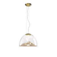 Axolight Mountain View LED-Pendelleuchte Bernstein Gold