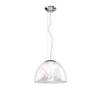 Axolight Mountain View LED-Pendelleuchte Kristall Chrom