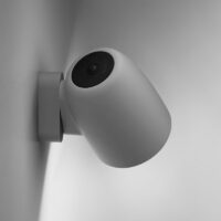 Bover Nut A/01 LED-Wandleuchte Außen Hellgrau