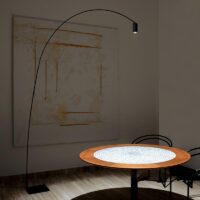 Nemo Fox LED-Stehleuchte in Schwarz