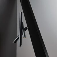 Nemo Tubes 3 LED-Pendelleuchte Schwarz