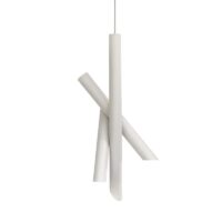 Nemo Tubes 3 LED-Pendelleuchte Weiß