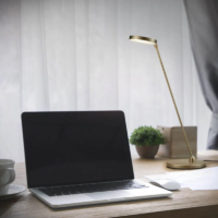 Knapstein Thea LED Tischleuchte Bronze