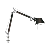 Artemide Tolomeo Micro Tischleuchte mit Tischklemme in Schwarz