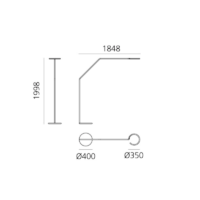Artemide Vine Light Floor Office Version LED Stehleuchte Abmessungen