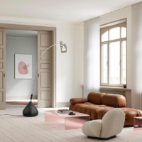 Axolight Bul Bo LED-Stehleuchte im Wohnraumambiente