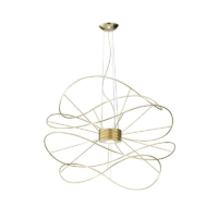 Axolight Hoops 4 LED-Pendelleuchte Gold