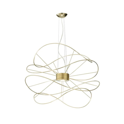 Axolight Hoops 4 LED-Pendelleuchte Gold