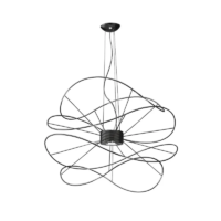 Axolight Hoops 4 LED-Pendelleuchte schwarz