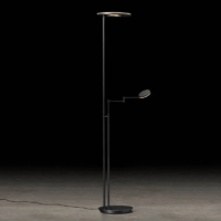 Holtkötter Nova Plano LED-Deckenfluter Schwarz