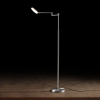 Holtkötter Plano B LED-Stehleuchte mit Tastdimmer Aluminium matt