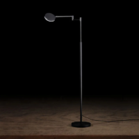 Holtkötter Plano B LED-Stehleuchte mit Tastdimmer Schwarz