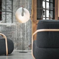 Ingo Maurer Yoruba Rose Floor LED-Stehleuchte