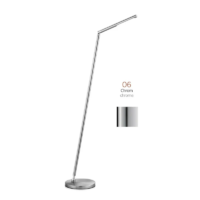 Knapstein DINA-S LED-Stehleuchte mit Gestensteuerung Chrom