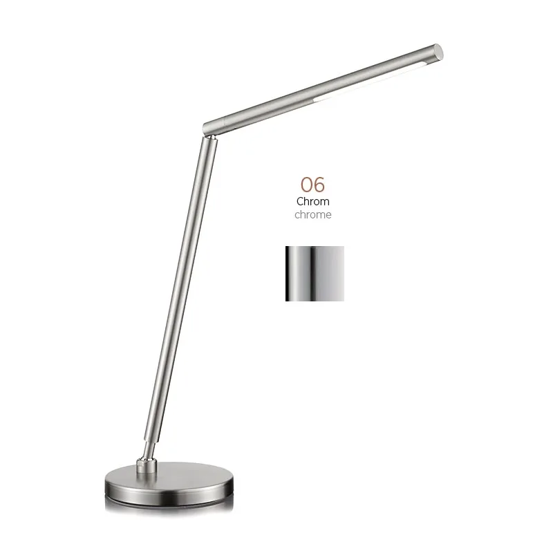 Knapstein DINA-T LED-Tischleuchte mit Gestensteuerung Chrom