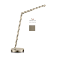 Knapstein DINA-T LED-Tischleuchte mit Gestensteuerung Effekt Bronze