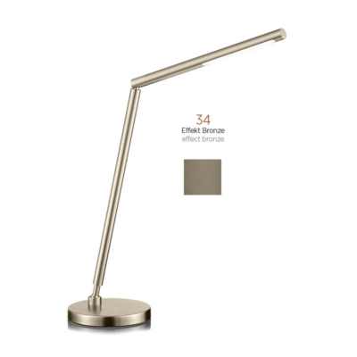 Knapstein DINA-T LED-Tischleuchte mit Gestensteuerung Effekt Bronze