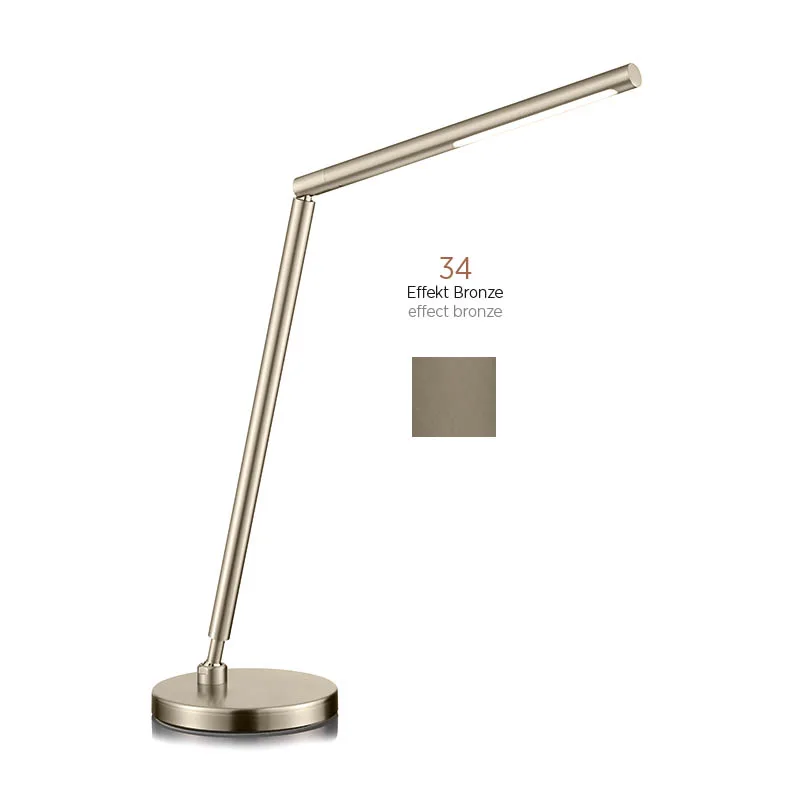 Knapstein DINA-T LED-Tischleuchte mit Gestensteuerung Effekt Bronze