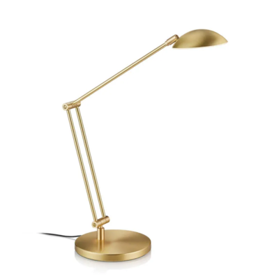 Knapstein Ilsa-T LED-Tischleuchte mit Gestensteuerung Messing matt