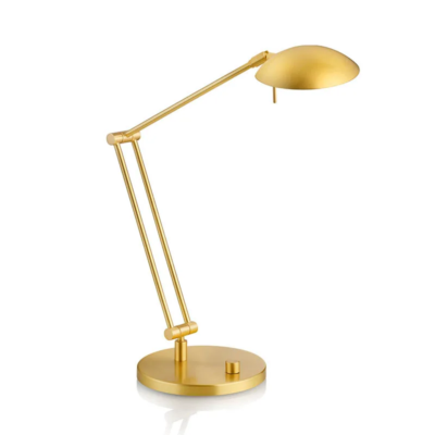 Knapstein Maia-T LED-Tischleuchte Messing matt