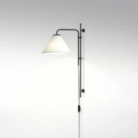 Marset Funiculi A Fabric Wandleuchte in Weiß