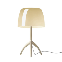 Foscarini Lumiere Grande Tischleuchte mit Dimmer Champagner warmweiss