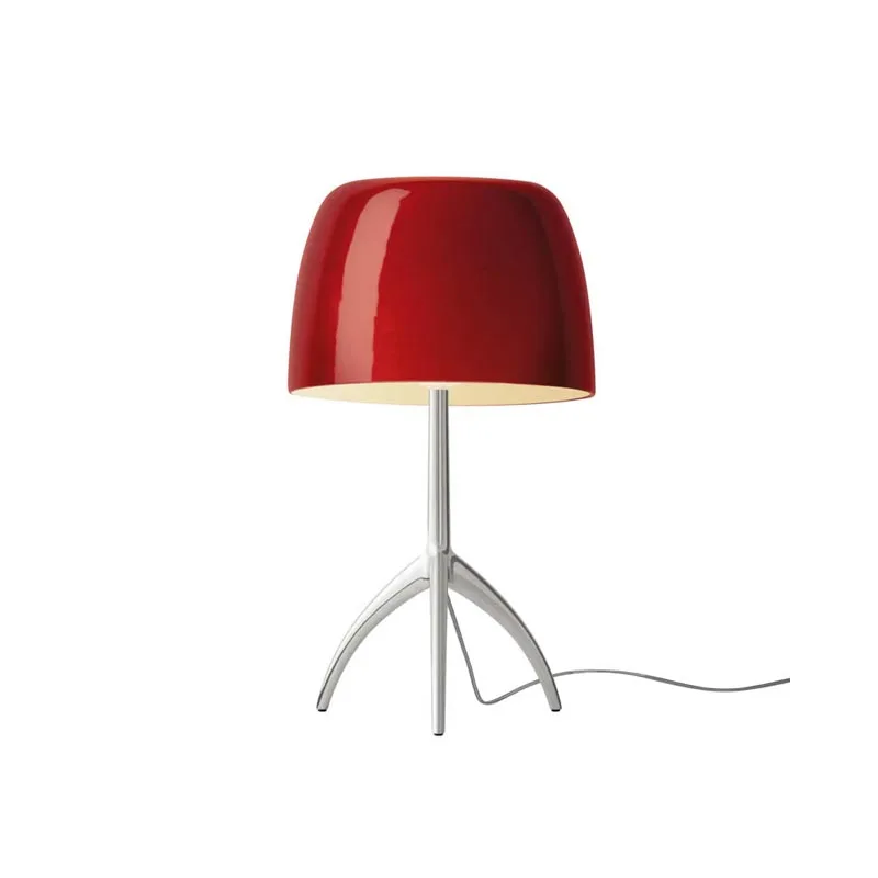 Foscarini Lumiere Piccola Tischleuchte Aluminium rot