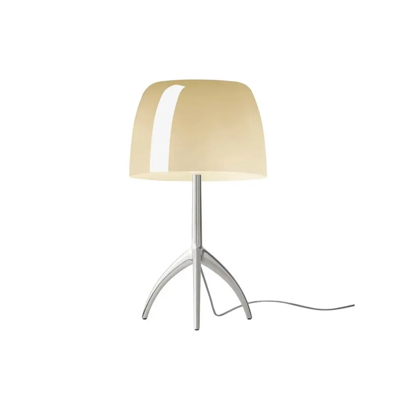Foscarini Lumiere Piccola Tischleuchte Aluminium warmweiss