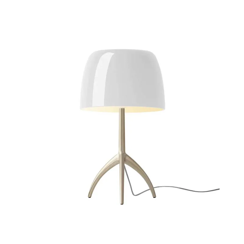 Foscarini Lumiere Piccola Tischleuchte Champagner weiss