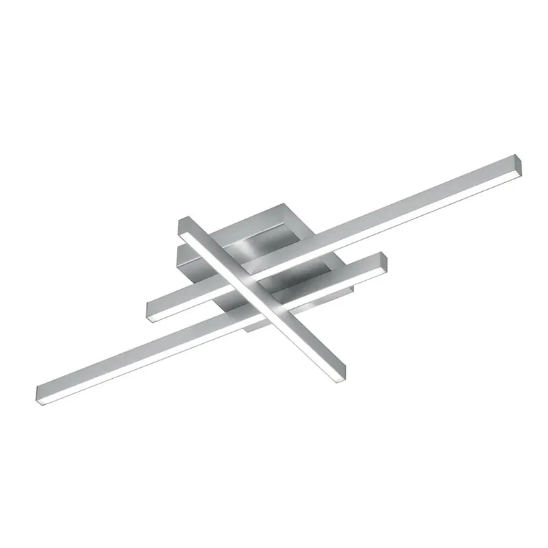 Knapstein FELI LED-Deckenleuchte Nickel matt