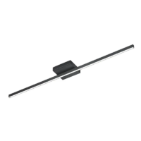 Knapstein NURI-1 LED-Deckenleuchte Schwarz