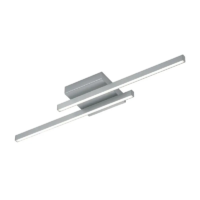Knapstein NURI-2 LED-Deckenleuchte Nickel matt