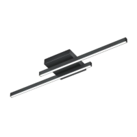 Knapstein NURI-2 LED-Deckenleuchte Schwarz