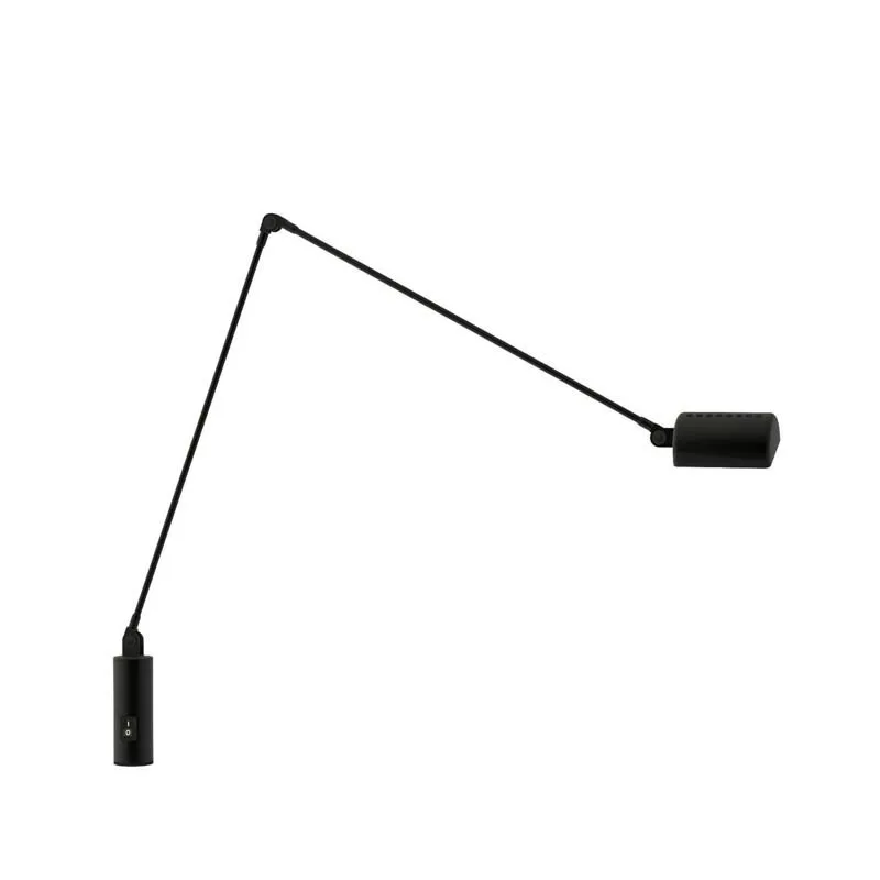 Lumina Daphine Cilindro LED-Tischleuchte Schwarz soft touch