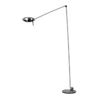 Lumina Elle LED-Stehleuchte Nickel gebürstet