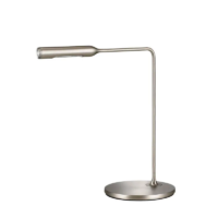 Lumina Flo Bedside LED-Tischleuchte Nickel gebürstet