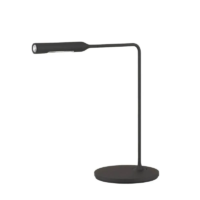Lumina Flo Bedside LED-Tischleuchte Schwarz soft touch