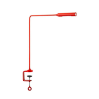 Lumina Flo Clamp LED-Tischleuchte Rot matt