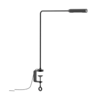 Lumina Flo Clamp LED-Tischleuchte Schwarz soft touch