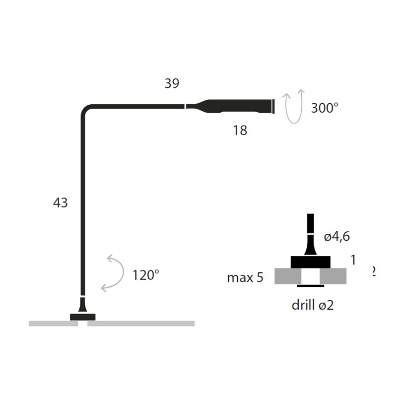 Lumina Flo Grommet F20 LED-Tischleuchte – Bild 13