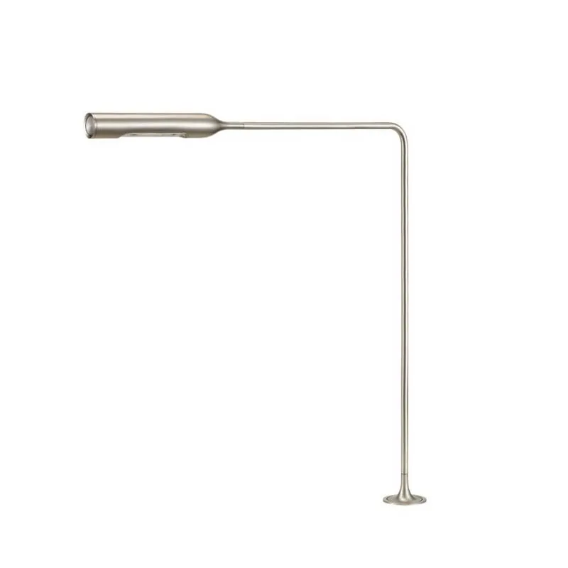 Lumina Flo Grommet F46 LED-Tischleuchte Nickel gebürstet